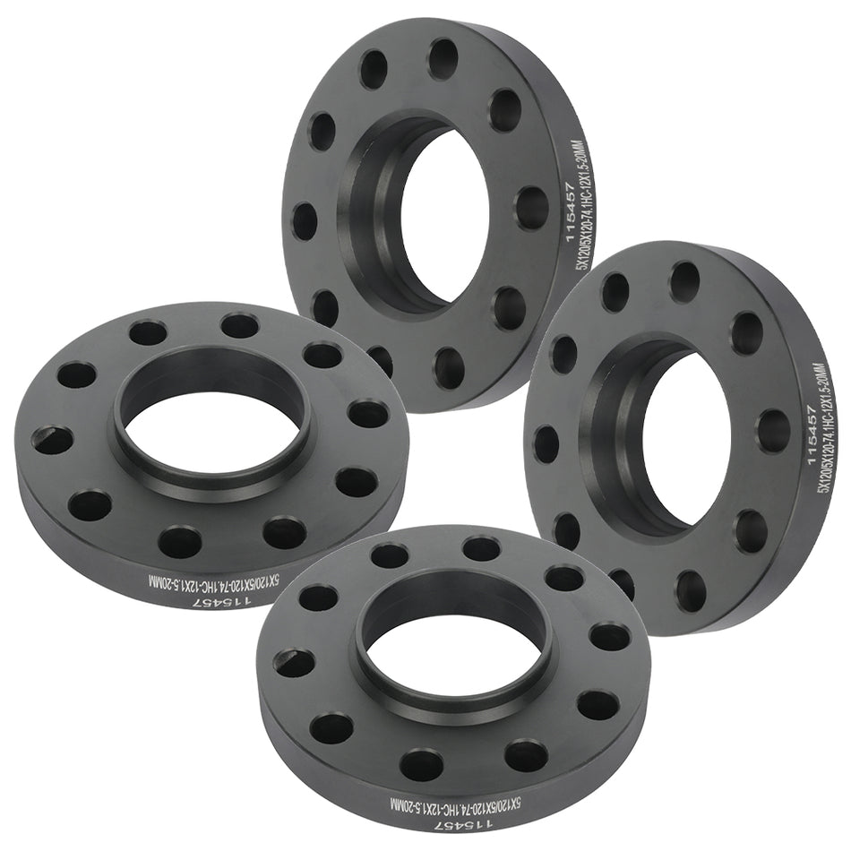 4X 20mm 5x120 Wheel Spacers Hubcentric 12x1.5 Bolts For 01-03 BMW 525i 96-00 BMW 528i