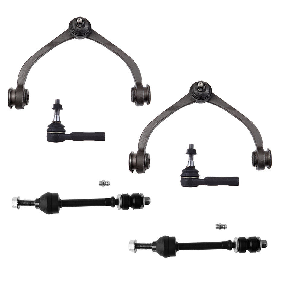 Front Control Arms Sway Bars Tie Rods For 05-09 Dodge Dakota 06-09 Mitsubishi Raider
