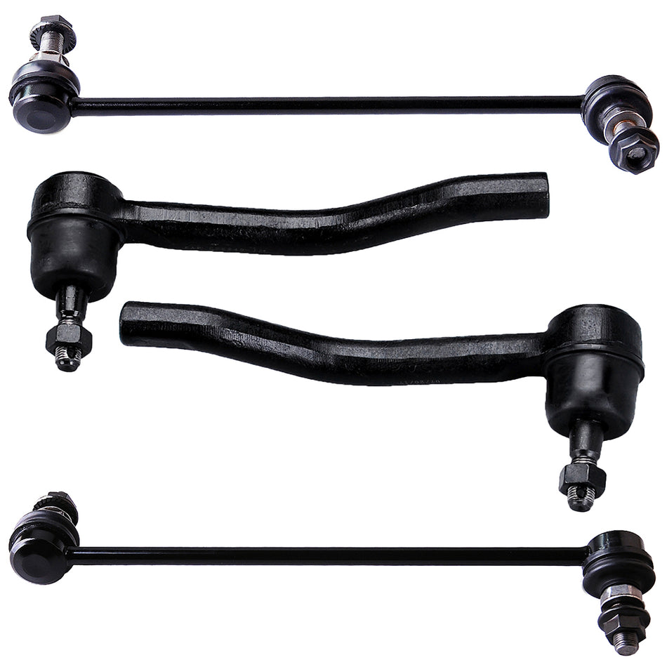 Suspension 4set Front Sway Bar Link Outer Tie Rod Fits 2007-2012 Nissan Altima