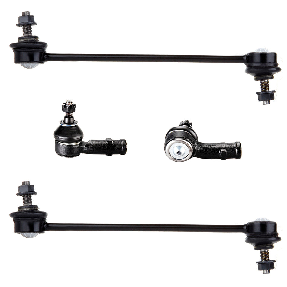 2008-2010 Ford Focus Front Sway Bar Outer Tie Rod Suspension Kit 4Pcs