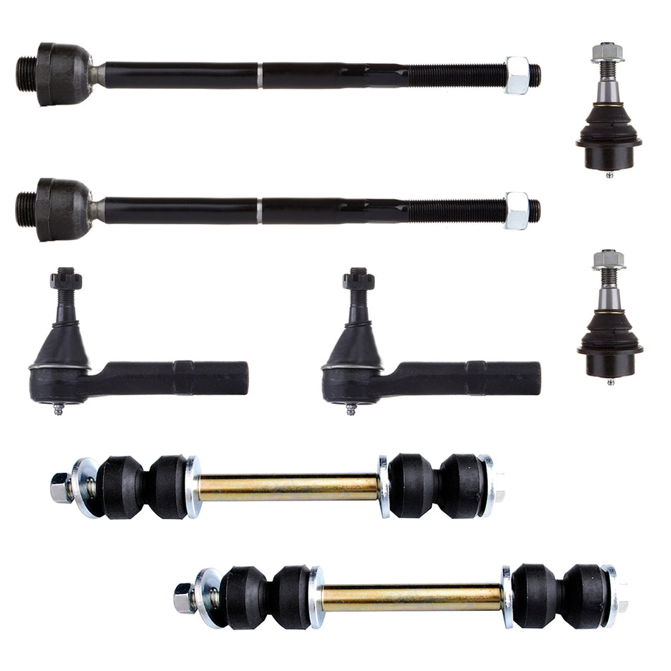 Sway Bar Ball Joint Tie Rod For 07-13 Chevrolet Avalanche 07-14 Chevrolet Suburban 1500 8 Pcs