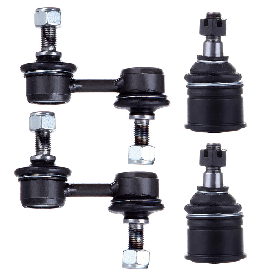 2 Lower Ball Joint 2 Front Stabilizer Bar Link Steering Kit For 97-01 Honda CR-V