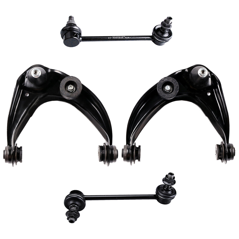 2002-2007 Jeep Liberty Front Control Arm Sway Bar Kit Ball Joint Assembly 4 Pcs