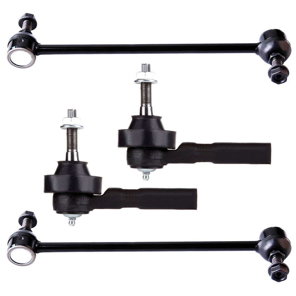 4pcs Stabilizer Sway Bar End Link Tie Rod Kit For 2001-2006 2007 Dodge Caravan
