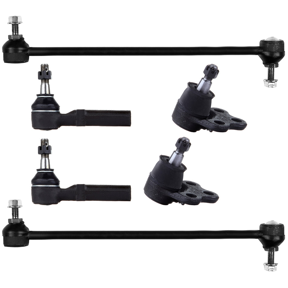 04-08 Pontiac Grand Prix Suspension Sway Bars Tie Rod Ends Kit