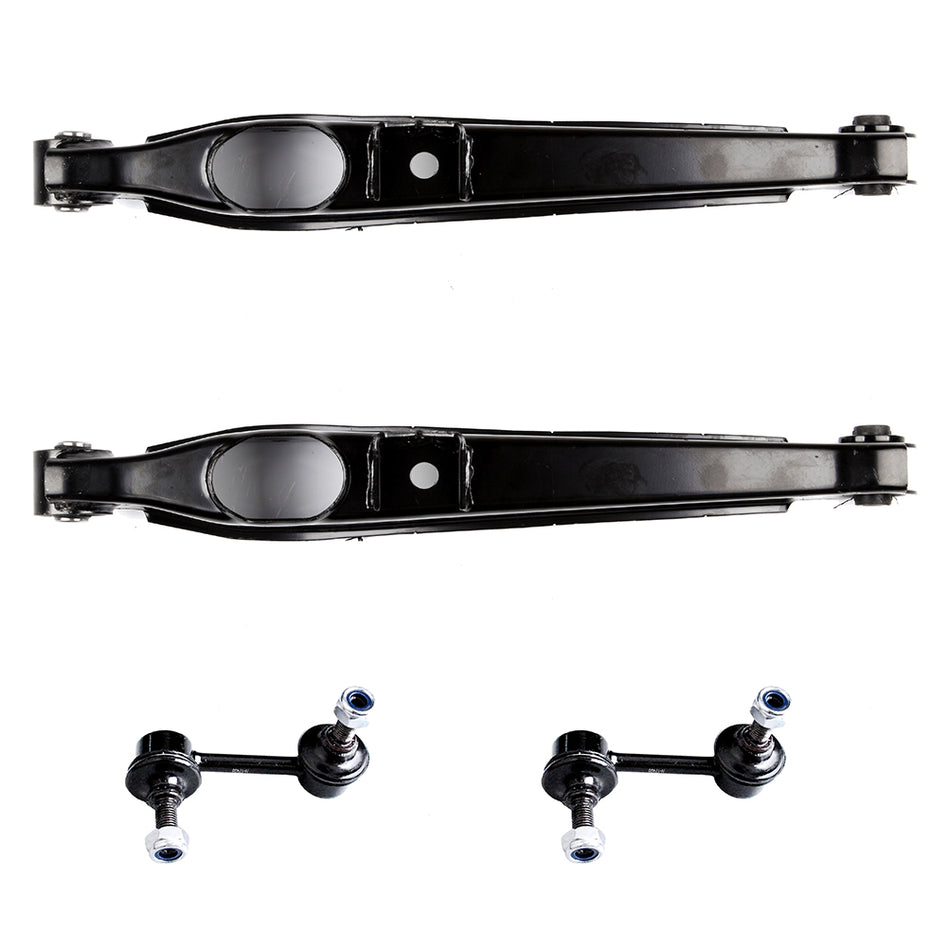 4Pc Rear Lower Control Arm Sway Bar Link Fits 2007 2008 2009 Jeep Patriot MK FWD
