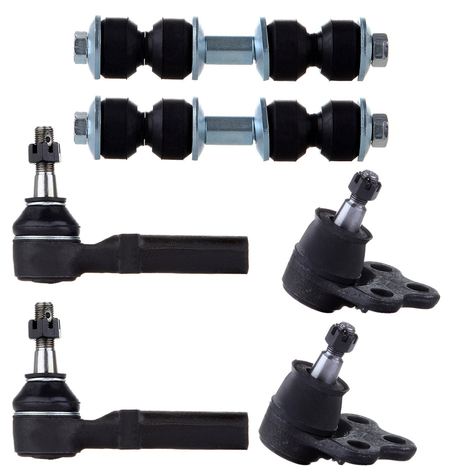 Tie Rods Ball joints Sway Bar For 00-11 Chevrolet Impala 00-07 Monte Carlo 6Pcs