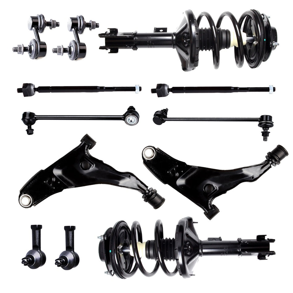 12pc Complete Front Struts Suspension Kit for 2001 Sebring Stratus COUPE 2.4L