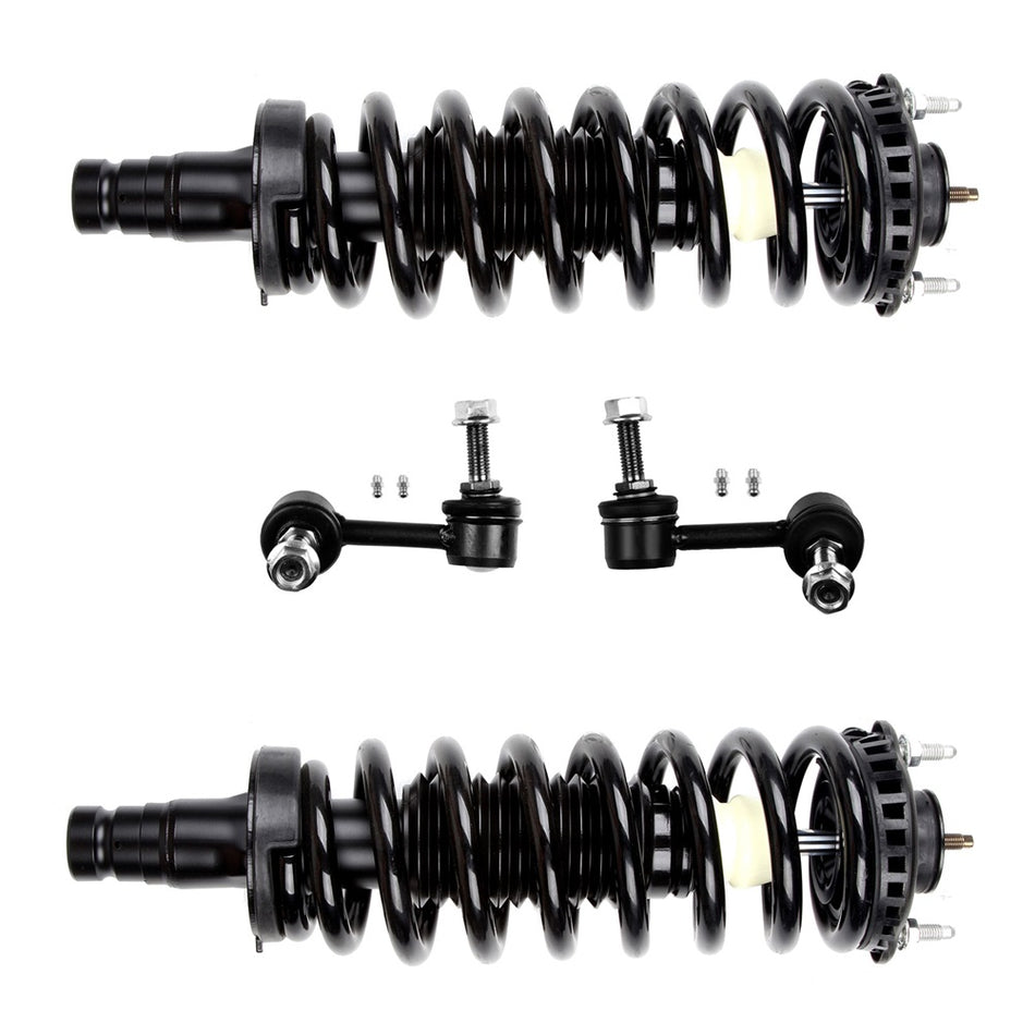 4pc Complete Front Struts Stabilizer Bar Link for Chevy Trailblazer GMC Envoy
