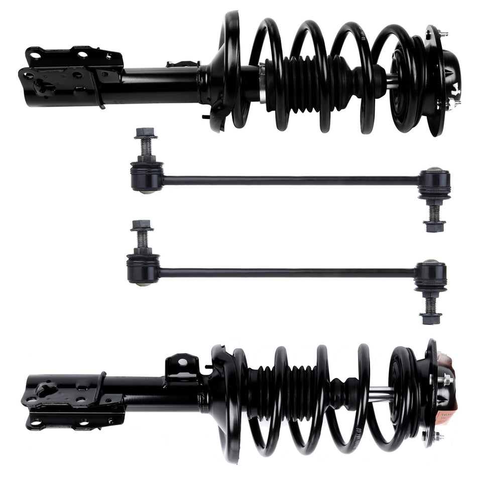 4pc Front Complete Struts Sway Bar for Chevrolet Malibu Pontiac G6 Saturn Aura
