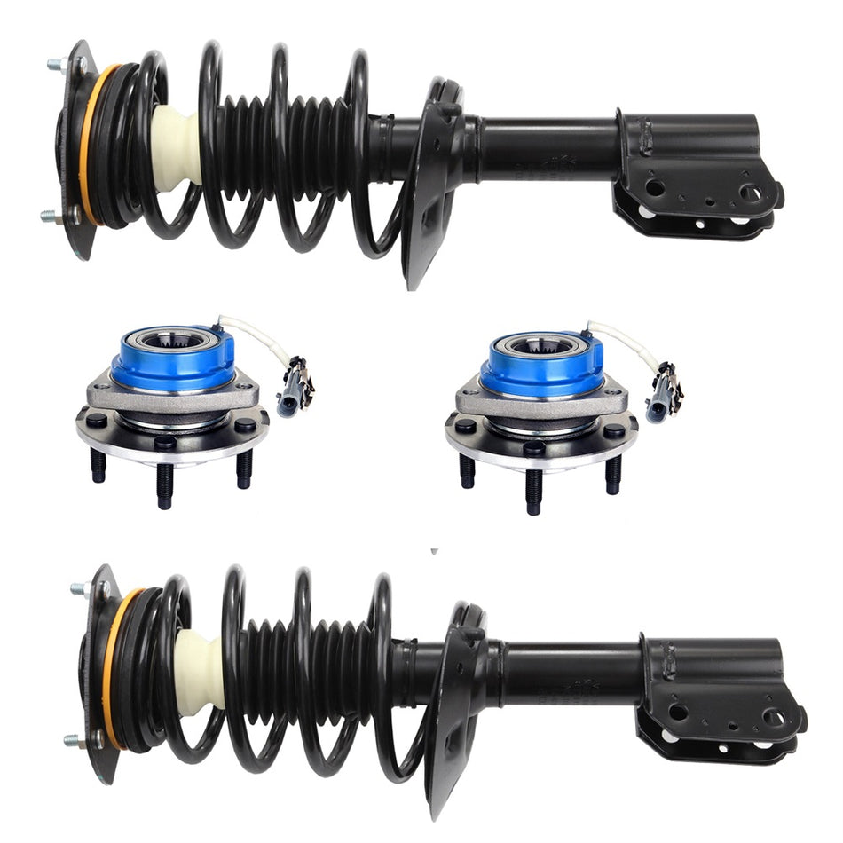 4pc Front Complete Struts and Wheel Hub For Impala Regal Grand Prix Intrigue