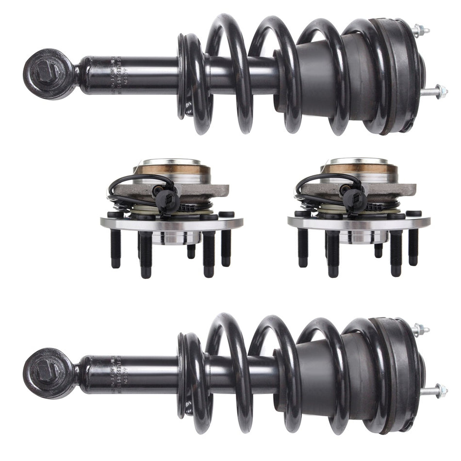 Front Strut Wheel Hub Bearing w/ ABS For 2007-14 Suburban 1500 Tahoe Yukon 2WD