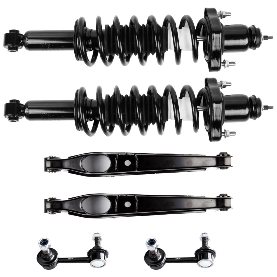 6Pc Rear Complete Struts Lower Control Arm Sway Bar For Patriot Compass Caliber