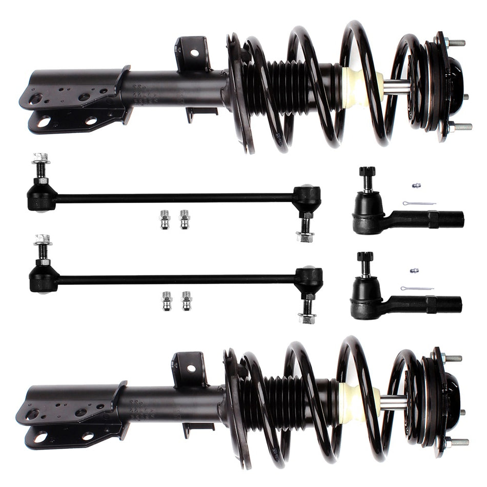 Front Strut LinksTie rod Kit For GMC Acadia Chevy Traverse Buick Enclave Outlook