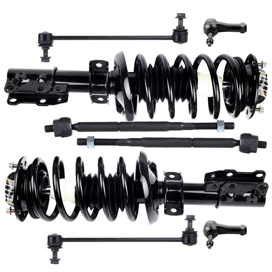 8pc Front Complete Struts Sway Bar Set Tierod Ends For Chevy Cobalt HHR 05-10