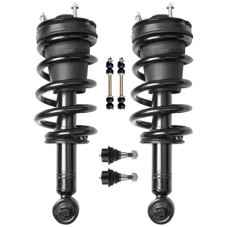 Front Strut Lower Ball Joint Sway Bar End Link Kit For 07-14 Chevy Suburban 1500