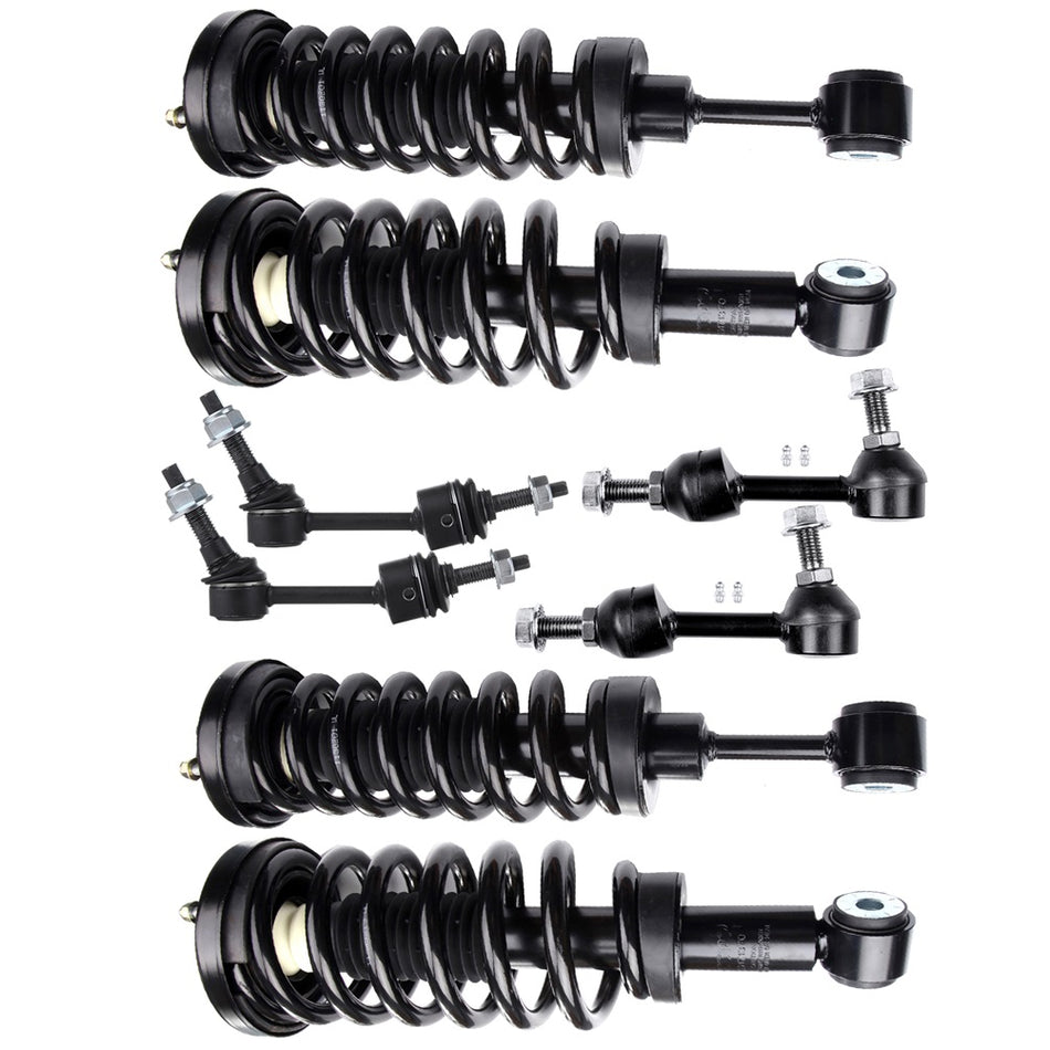 8pc Front Rear Struts Sway link For 2003-2005 Ford Expedition Lincoln Navigator