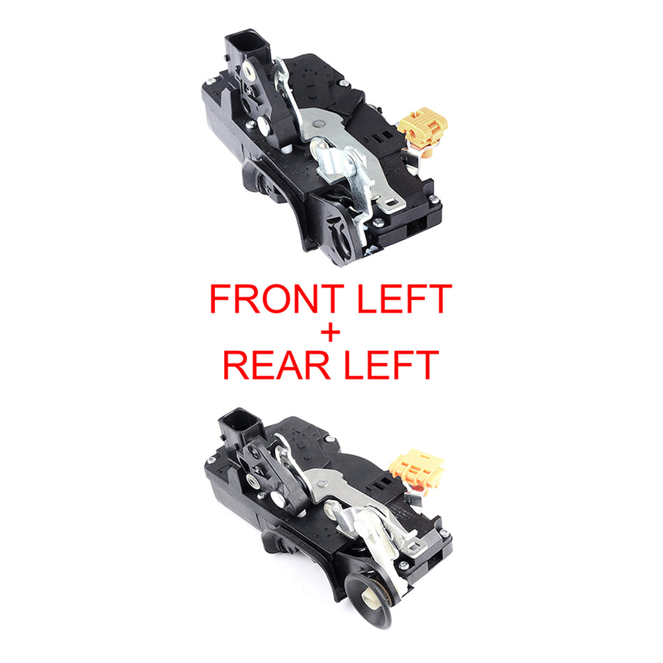 2Pcs Door Lock Actuators Front & Rear Left For Pontiac Chevrolet 2005-2009