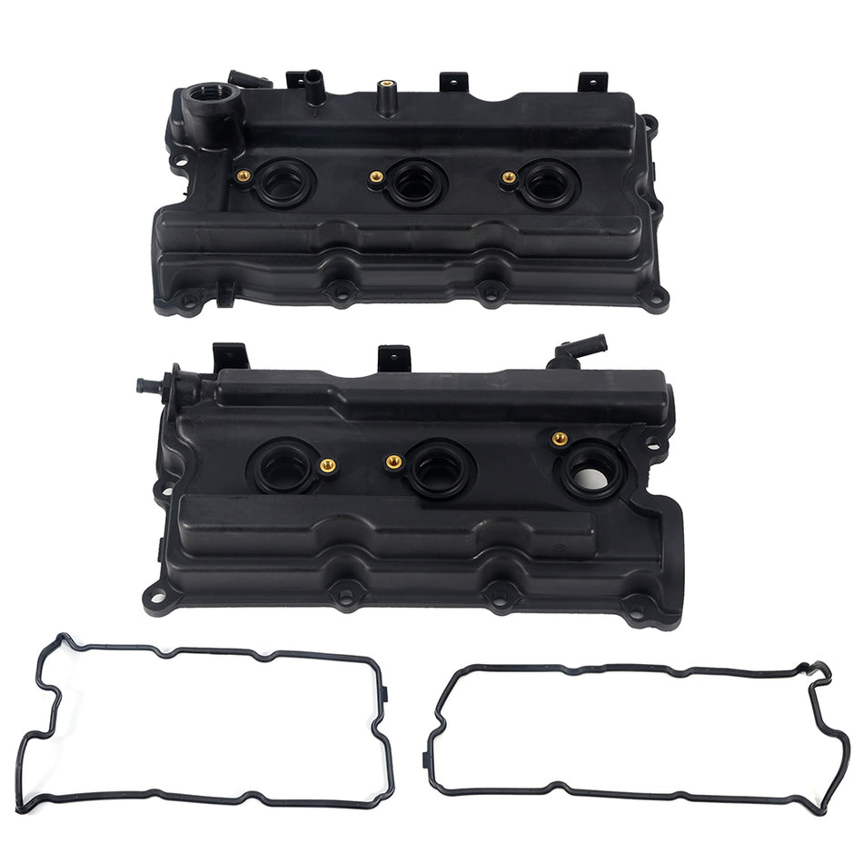 Left & Right Valve Cover Set 2012-2017 For Nissan NV3500 4.0L 3954CC V6 DOHC