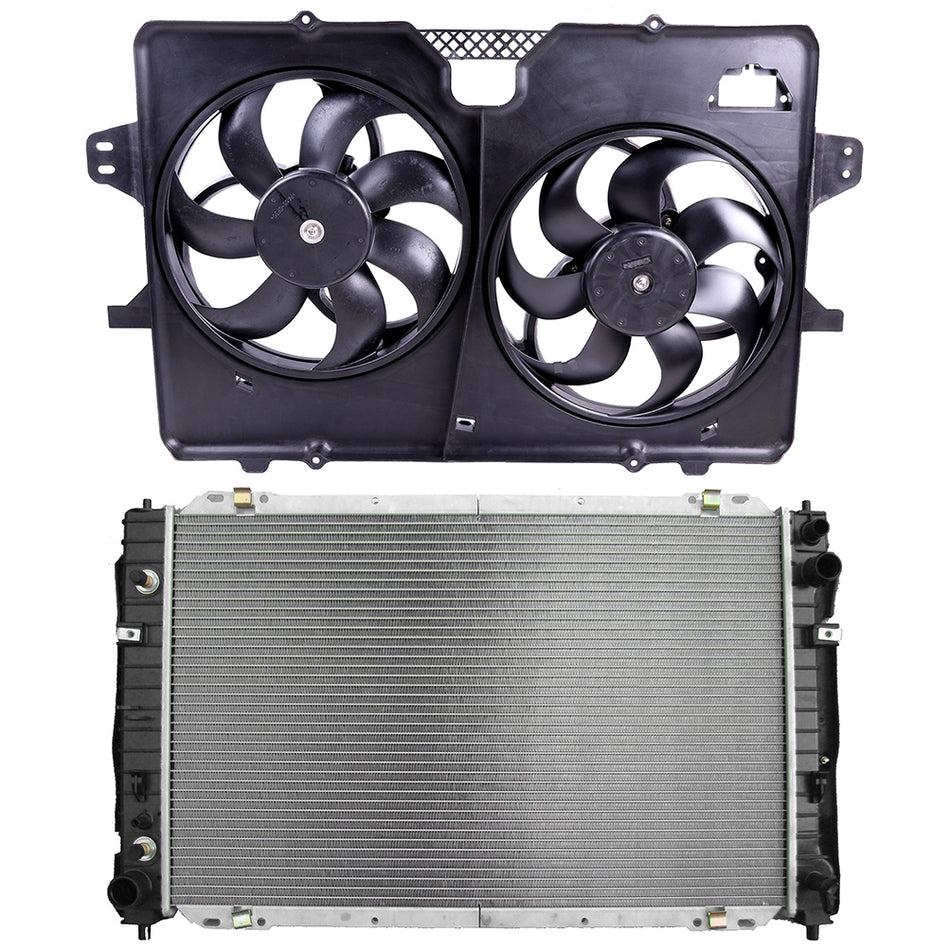 08 Ford Escape Mercury Mariner Radiator Kit and Brand New Cooling Fan