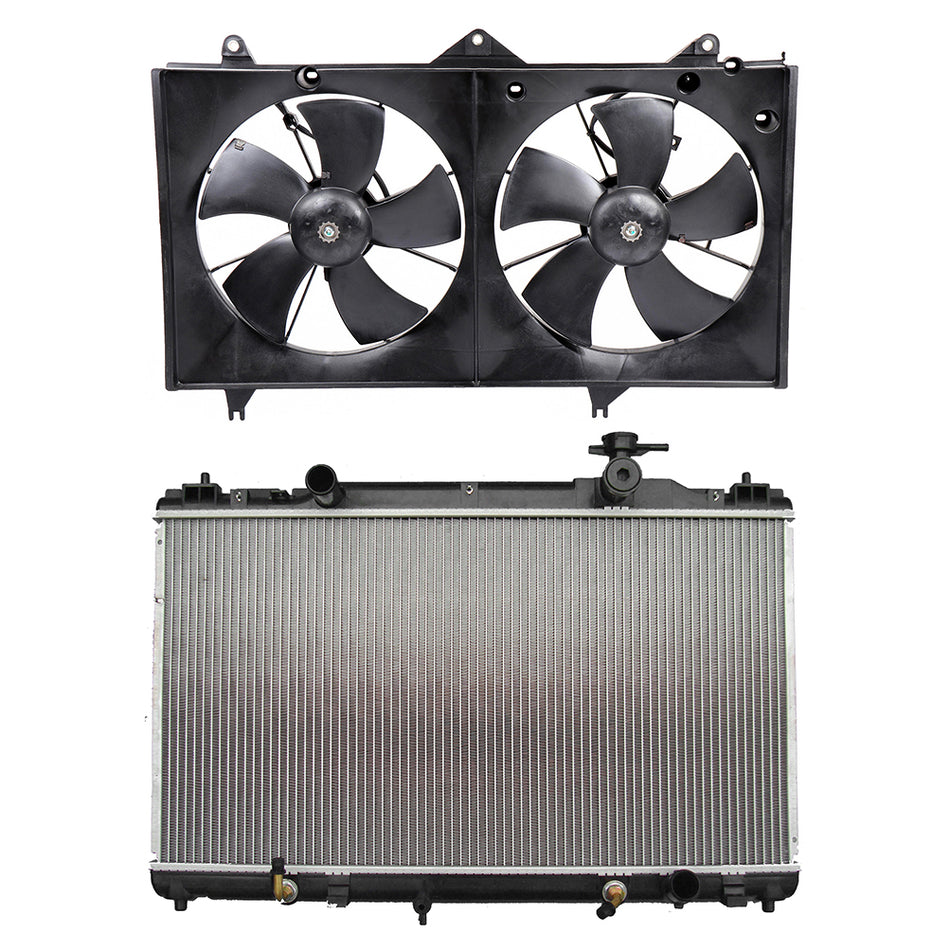 Fit for 2002-2006 Toyota Camry 2.4L Brand New Cooling Fan and 2436 Radiator Kit