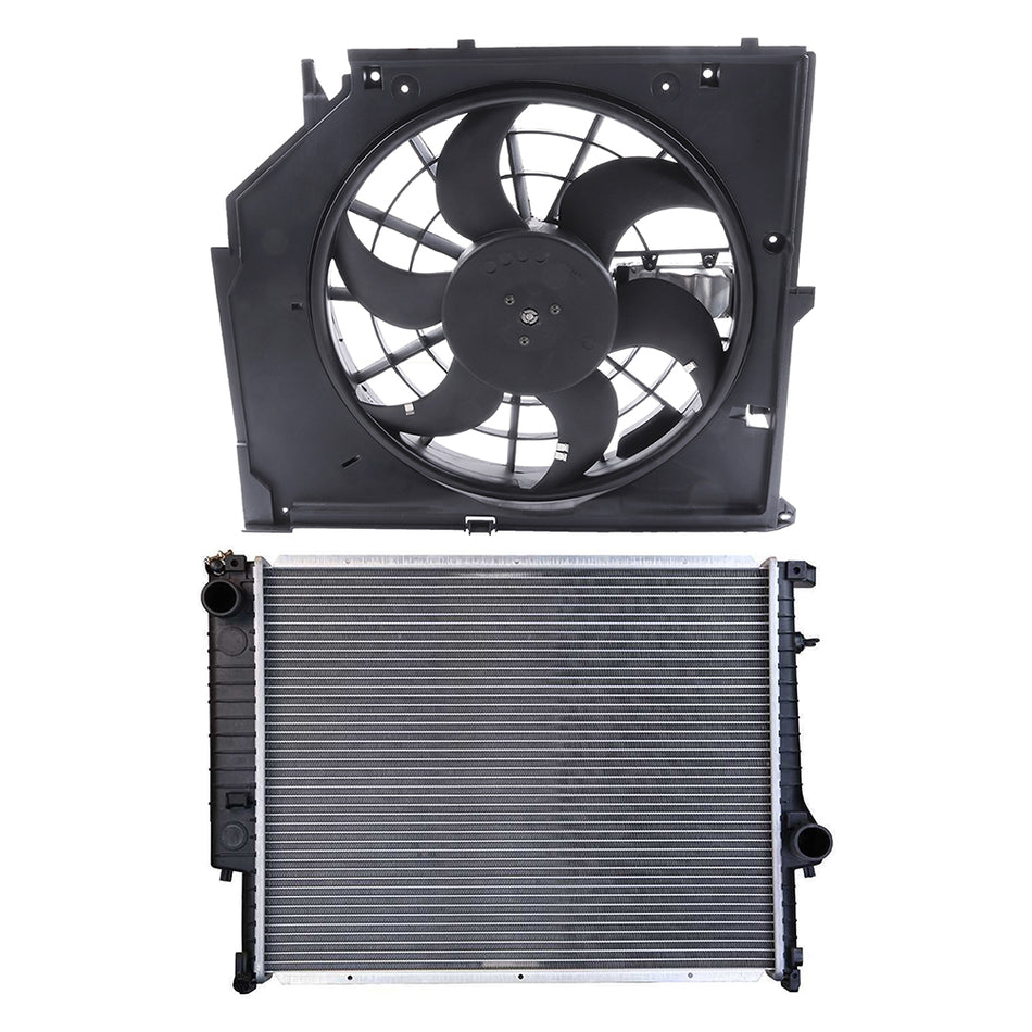 Fit for 1999 BMW 323i 328i Brand New Cooling Fan & Radiator Kit and 2.5L 2.8L