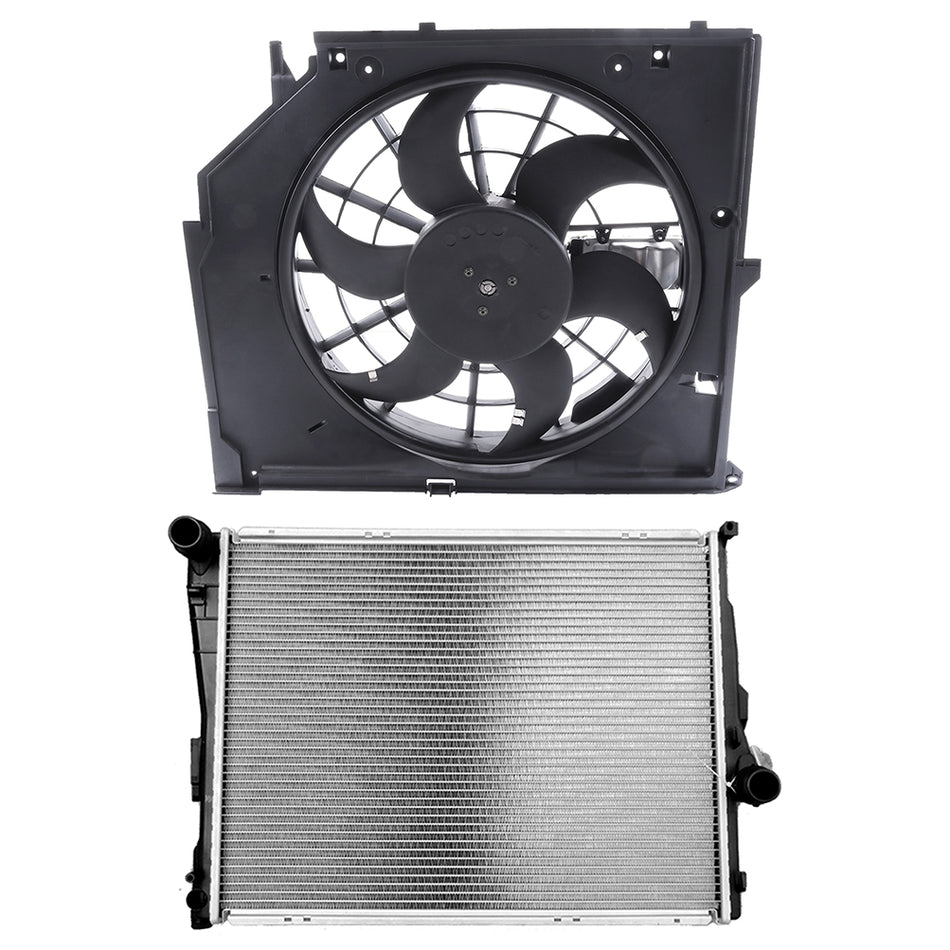 Fit for 01-05 BMW 325i 99 BMW 328i Brand New Cooling Fan & Radiator Kit