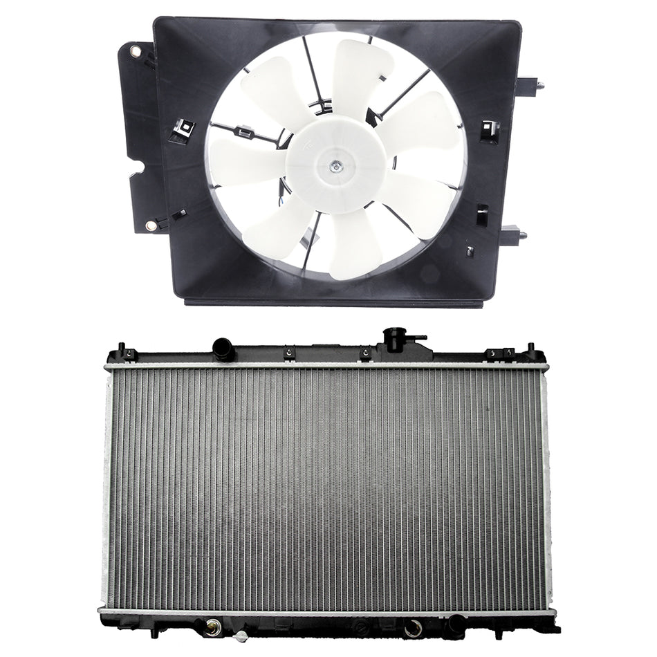 2002-2006 Honda CR-V 2.4L Brand Radiator and New Cooling Fan Kit