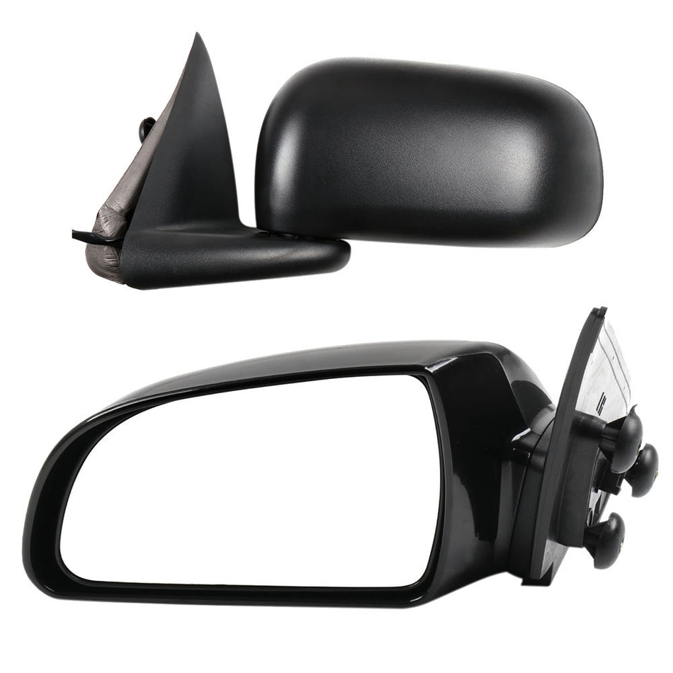For 2007-2010 Hyundai Sonata Pair Power Heated Mirrors Left Right Side Black-1