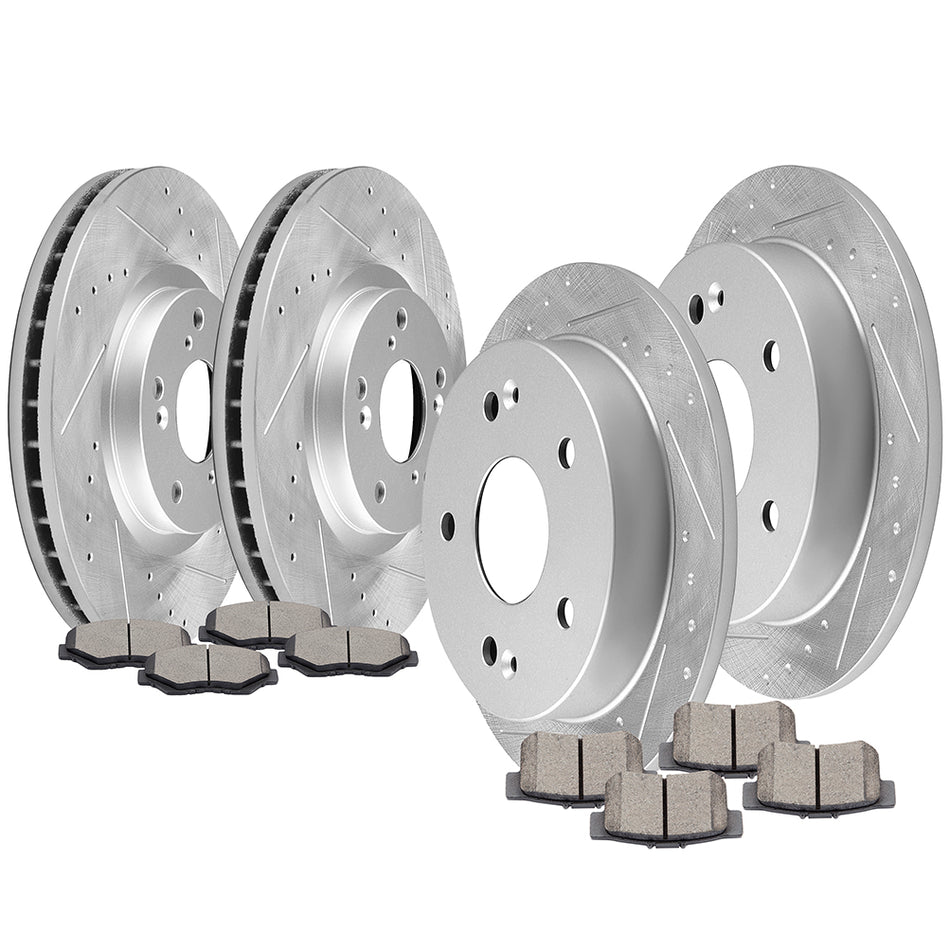 Ceramic Brake Pads & Rotors For 13-15 Acura ILX 12-15 Honda Civic