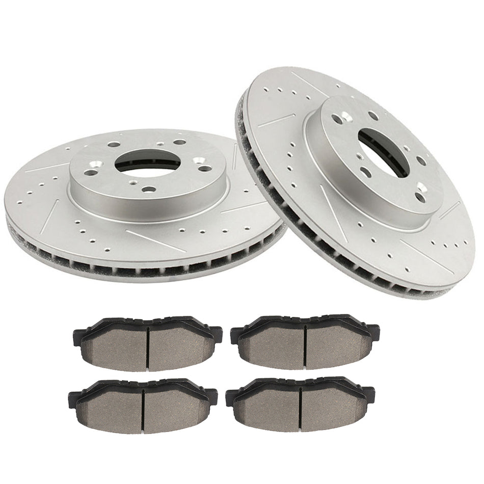 2002-2004 Honda CR-V Front Brake Rotors & Pads Kits 279.4mm