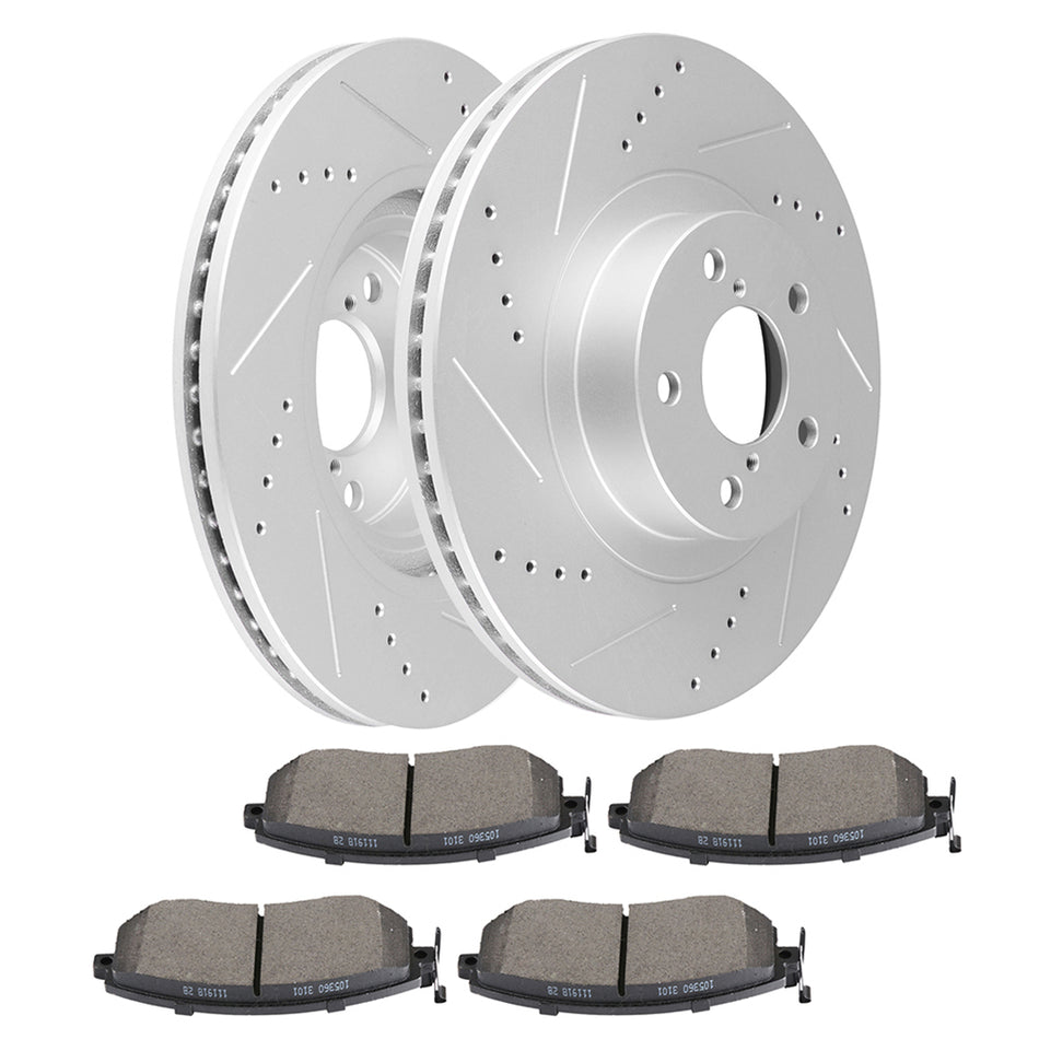 Brake Rotors and Ceramic Pads Front 2013-2016 Scion FR-S Subaru BRZ