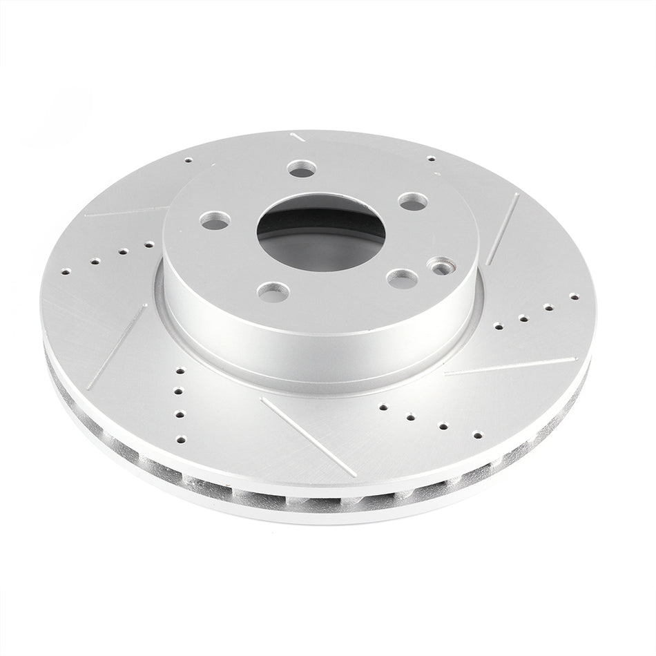 Front Discs Brake Rotors and Ceramic Pads For Benz C250 2012-2015 Drill Slot