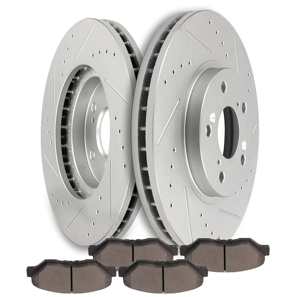 2003-2008 Honda Pilot Ceramic Brake Pads And Rotors Front