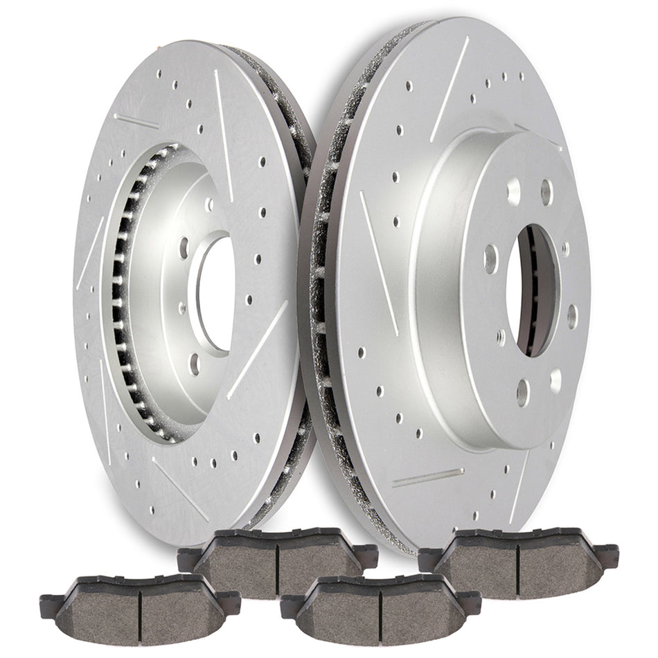 Ceramic Brake Pads And Rotors 03-05 Honda Civic 07-08 Honda Fit Front