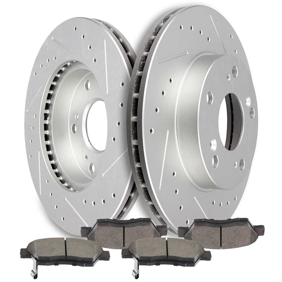 Ceramic Brake Pads And Rotors Subaru 16-17 Crosstrek 12-16 Impreza Front