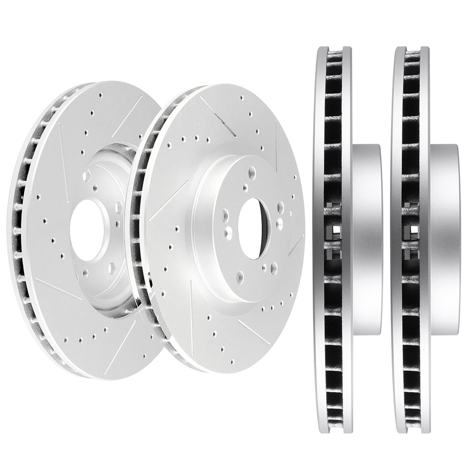 Front and Rear Brake Rotors 13-15 Acura ILX 06-15 Honda Civic
