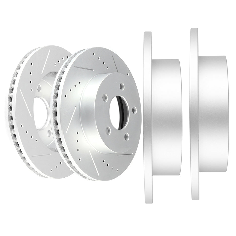 2003-2007 Jeep Liberty Front and Rear 285.8mm 5 Lug Discs Brake Rotors