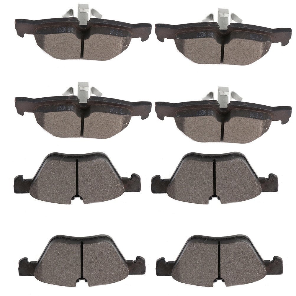 Front and Rear Brake Ceramic Pads For 06 BMW 325i 07-08 BMW 328i/328xi 8pcs Only for Auto