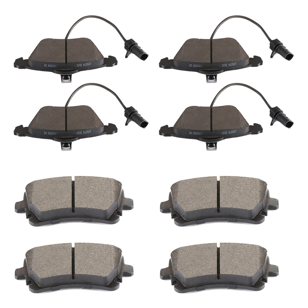 Front and Rear Brake Ceramic Pads For 08-09 Audi A4 06-08 10 Audi A6 8pcs Only for Auto