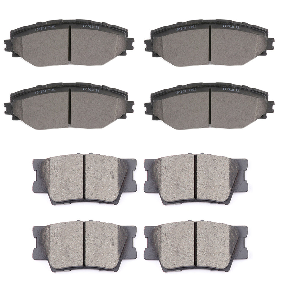 Brake Ceramic Pads 06-18 Toyota RAV4 13 Toyota Matrix Front Rear