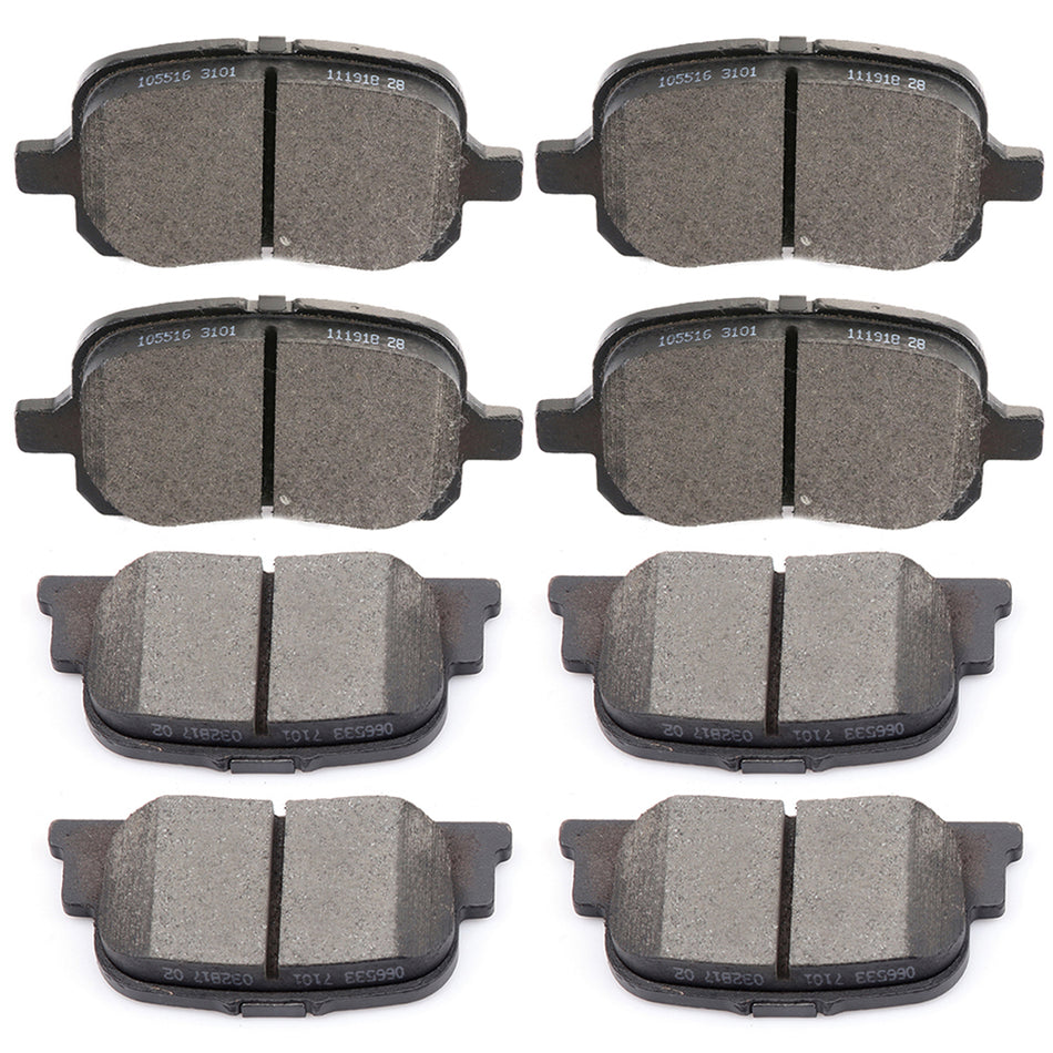 Ceramic Brake Pads 00-01 Lexus ES300 Toyota Camry Front Rear