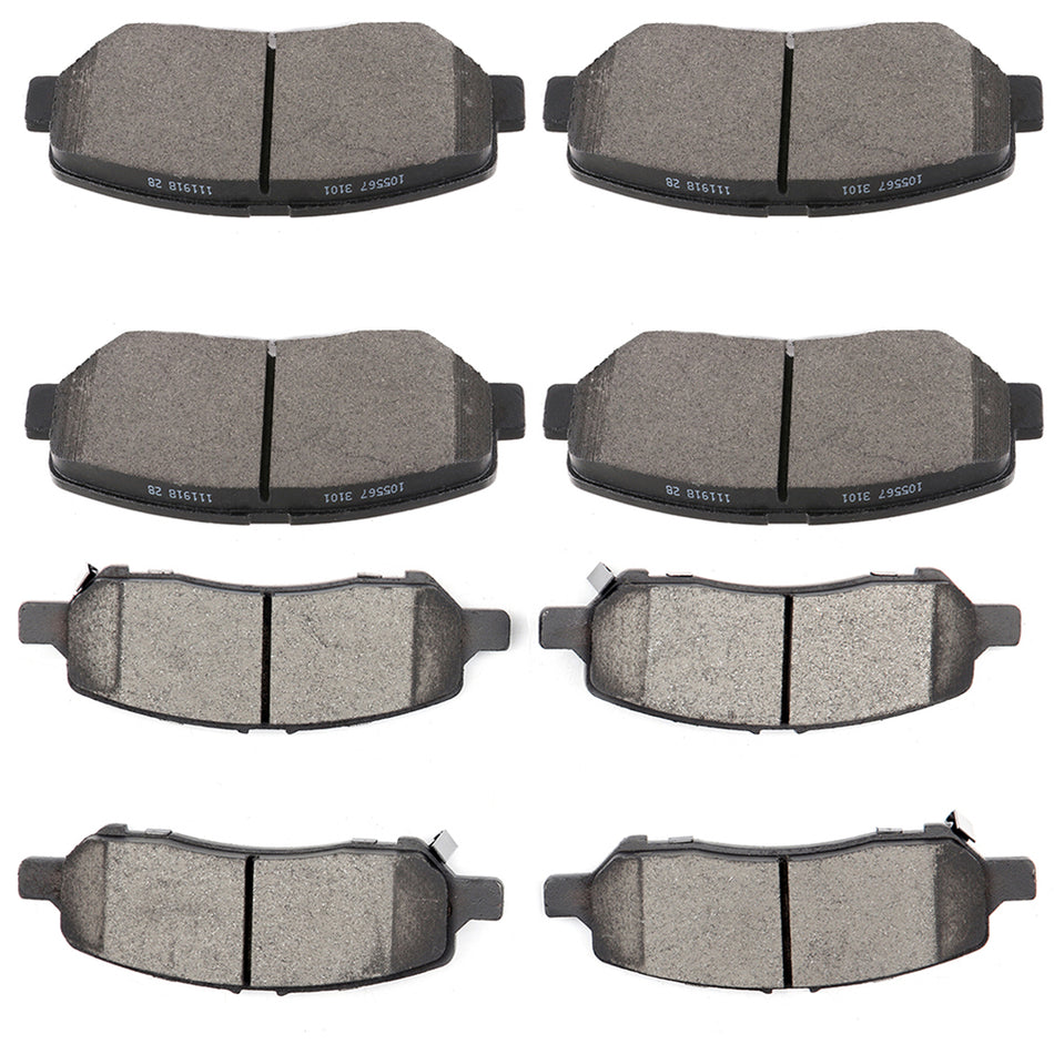 2013-2016 Dodge Dart Ceramic Brake Pads Front Rear