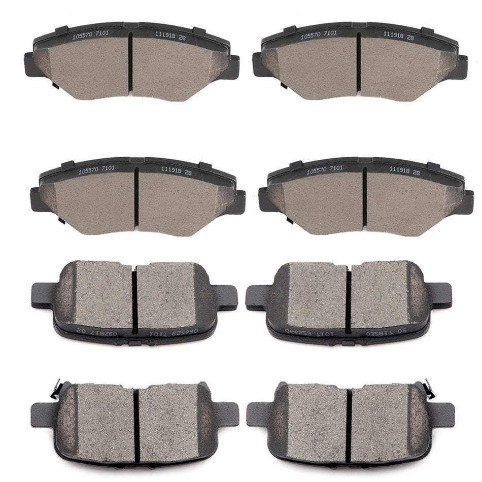 2003-2008 Honda Pilot Front And Rear Ceramic Brake Pads 8pcs