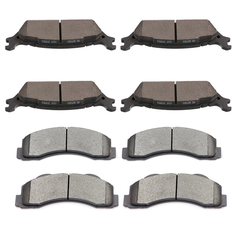 Brake Ceramic Pads Kit 2012-2019 Ford F150 Front and Rear