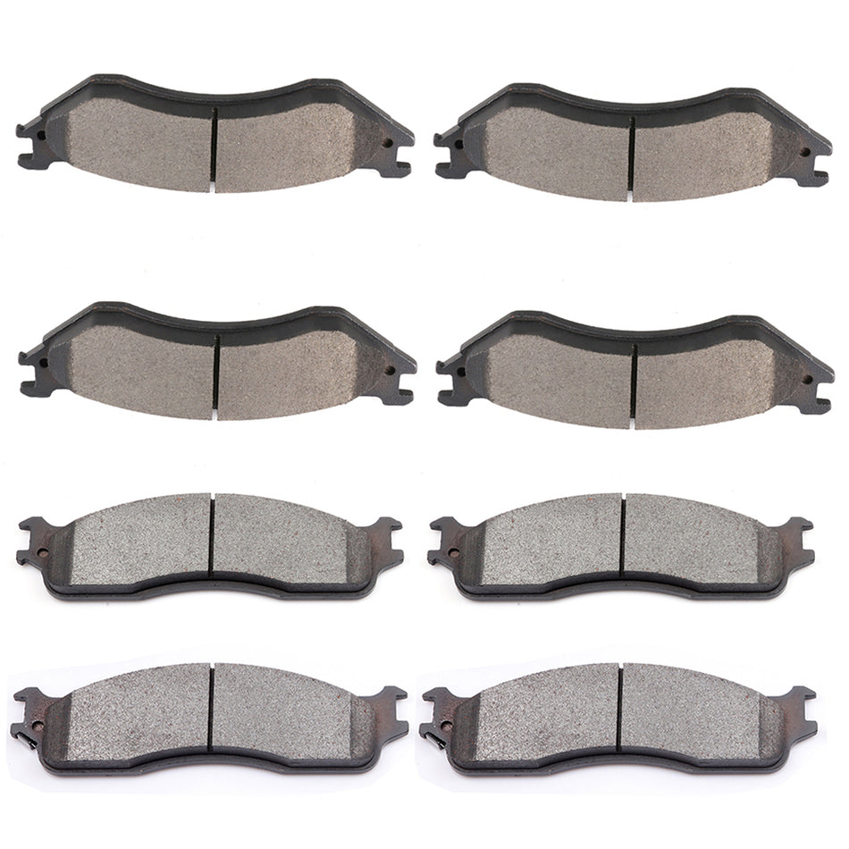 Metallic Pads Brake Pad Dodge 06-08 Ram 1500/03-08 Ram 2500 Front And Rear