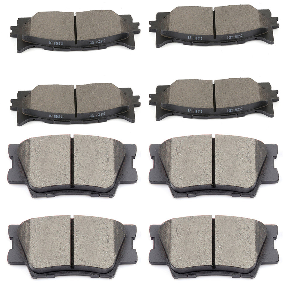 2007-2017 Toyota Camry Ceramic Brake Pads Front Rear