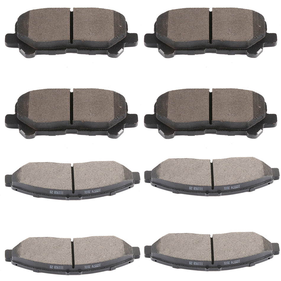 2012-2015 Honda Pilot Front and Rear Brake Ceramic Pads