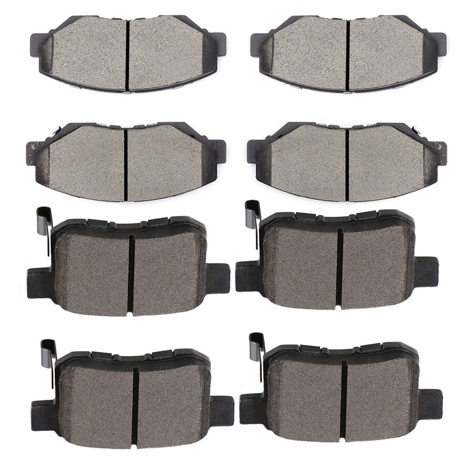 2013-2014 Honda Accord Ceramic Brake Pads Front And Rear 8Pcs