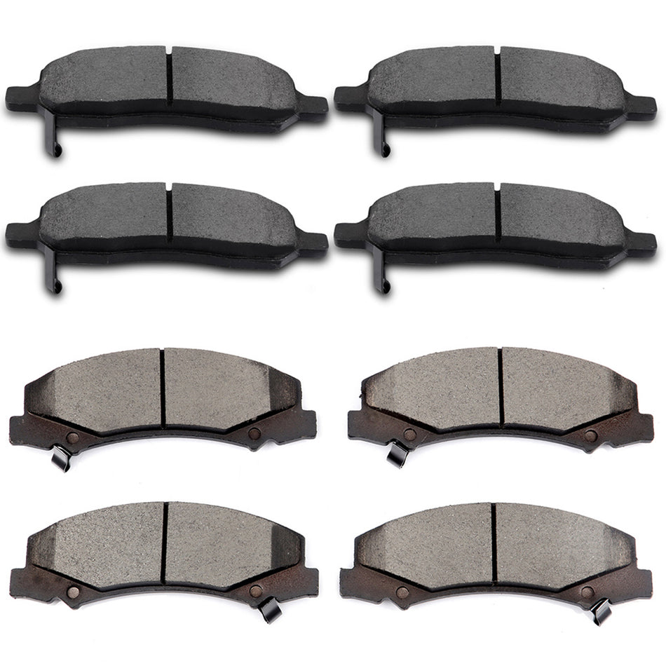 Front and Rear Brake Ceramic Pads For 2006 - 2011 Buick Lucerne Cadillac DTS 8pcs